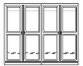 Kleiderschrank Frederiksborg, 4-trg.