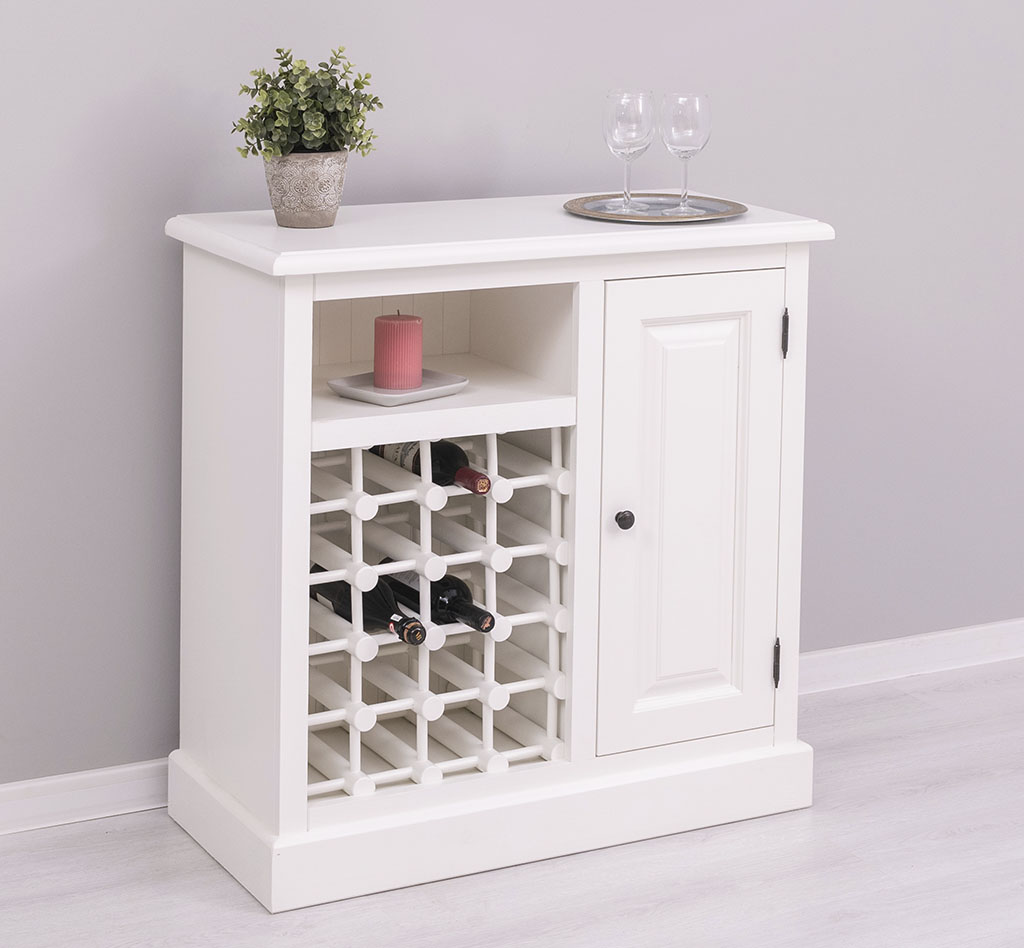 Bild von Wein-Schrank Amelia Zink Deckplatte Ps579