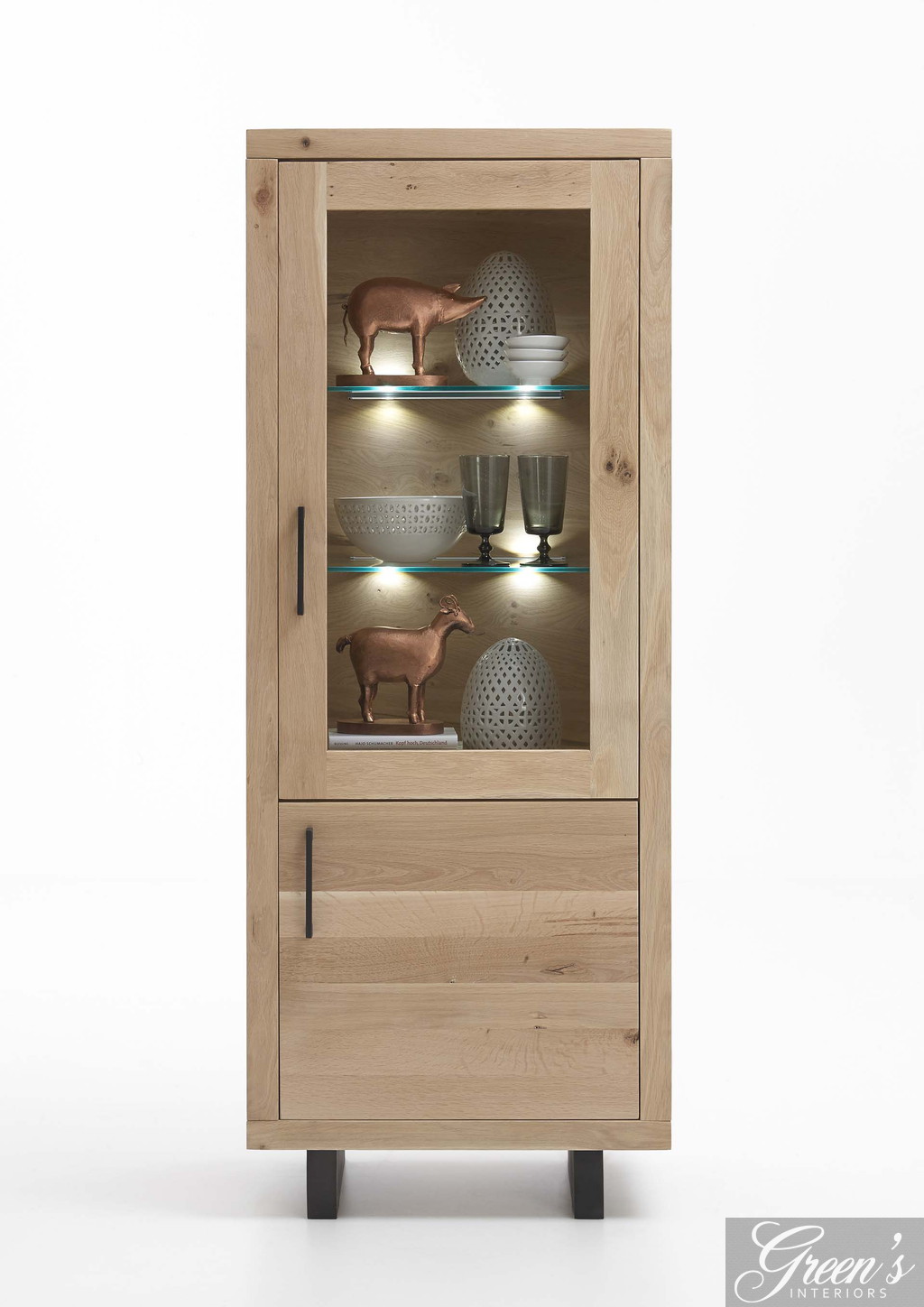 Bild von Vitrine Woodstock, Rustic Oak 