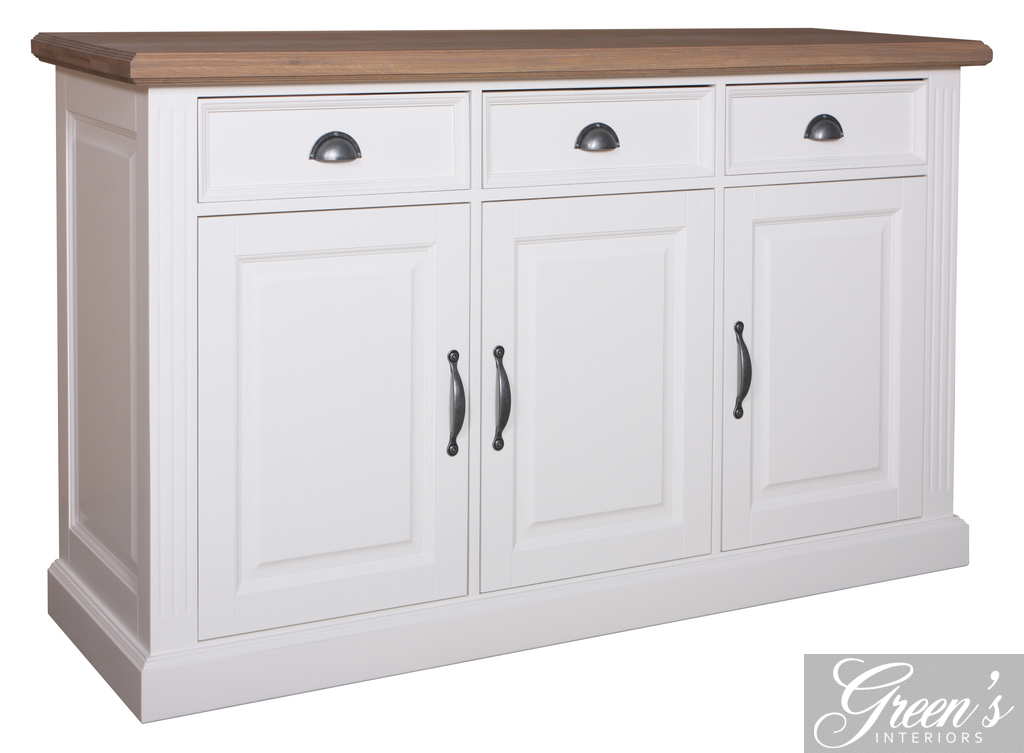 Bild von Anrichte Valentina mit Eichen Top  (Val.100.C-oak.128DR)